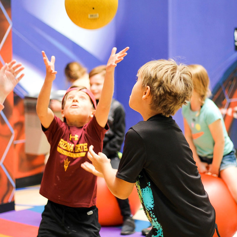 Kids playing at after school program